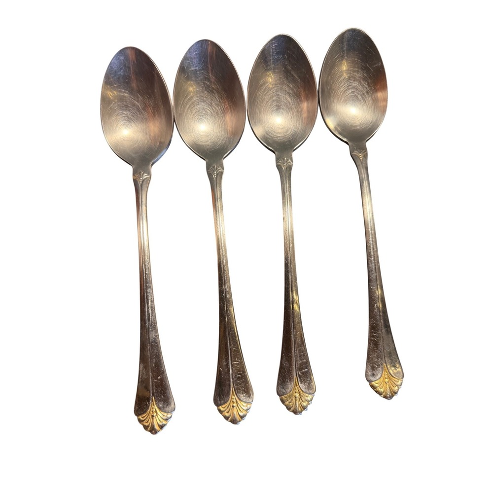 Towle Santa Barbara Gold Accent 18/8 Stainless Tablespoon Set of 4 Korea